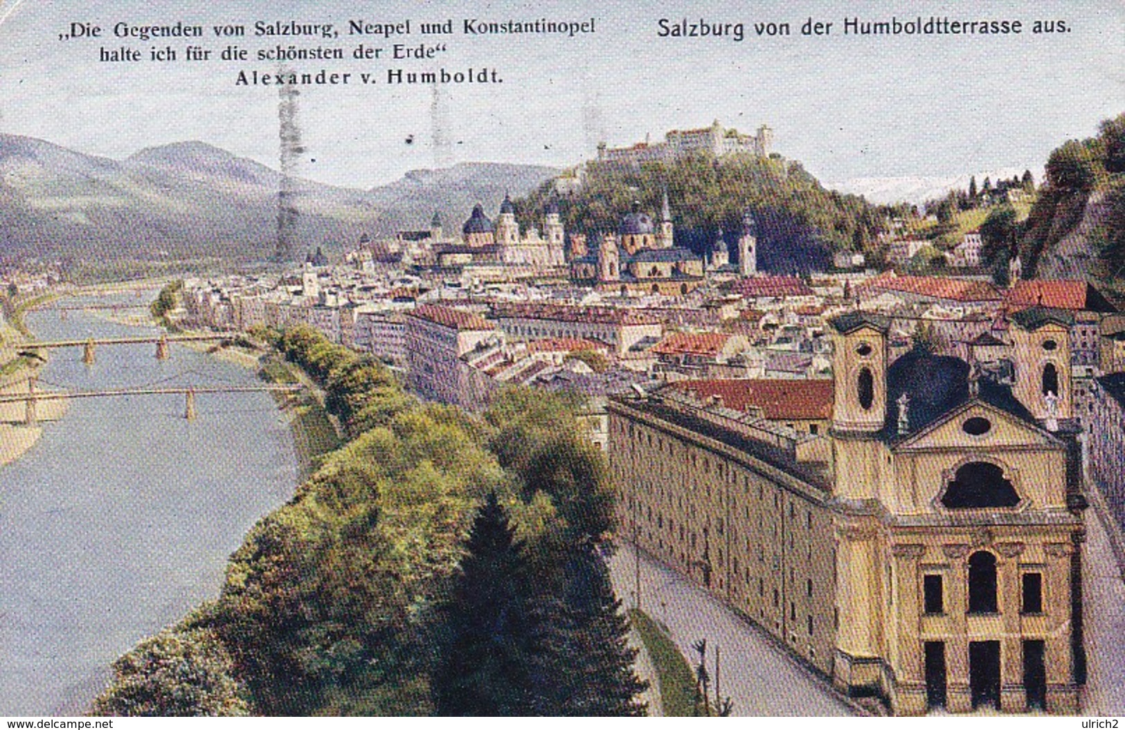 AK Salzburg Von Der Humboldtterrasse Aus - 1931 (36457) - Salzburg Stadt