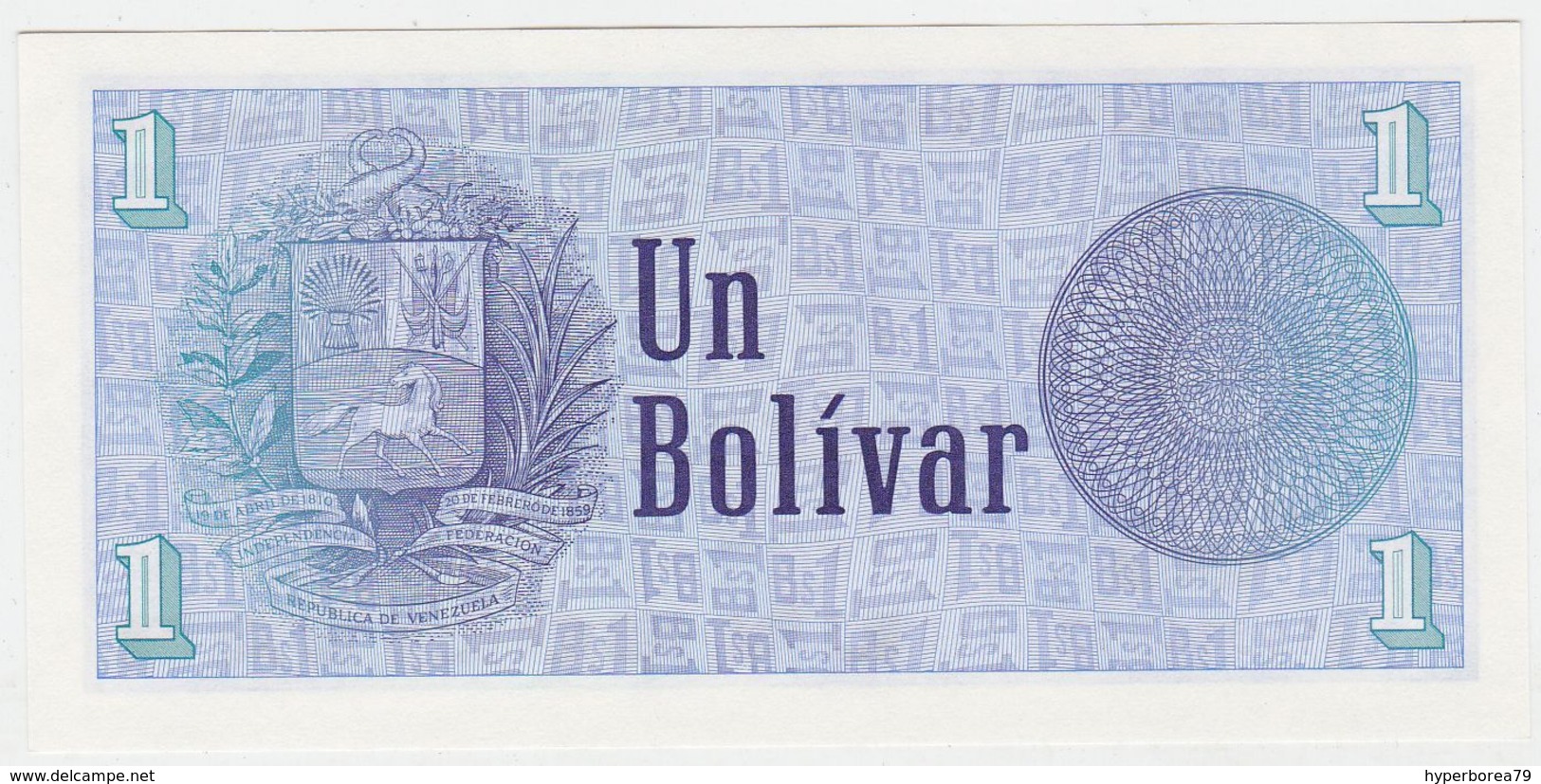 Venezuela P 68 - 1 Bolivar 5.10.1989 - UNC - Venezuela