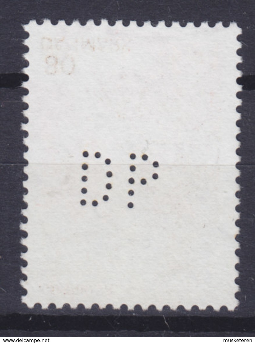 Denmark Perfin Perforé Lochung (D61) 'DP' ? København (Cz. Slania) Stamp EXTREMELY SCARCE Few Specimens Known !! - Abarten Und Kuriositäten