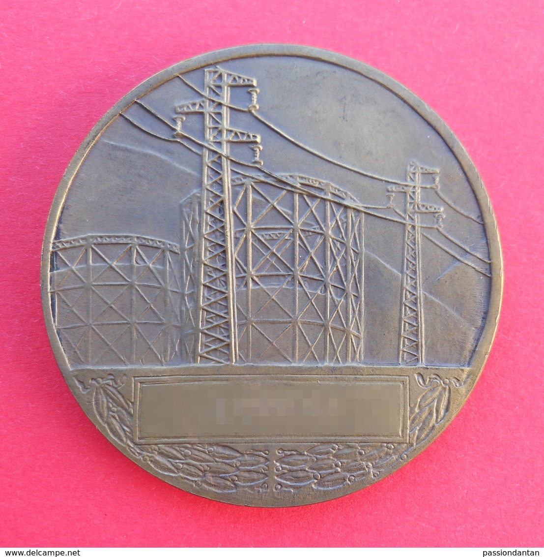 Médaille - Nominative - En Bronze - Électricité De France Et Gaz De France - Graveur Henri Dropsy - Professionals / Firms