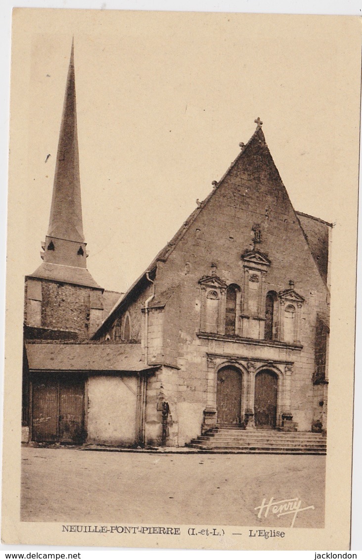 37 -   NEUILLÉ PONT PIERRE  L'Église - Neuillé-Pont-Pierre