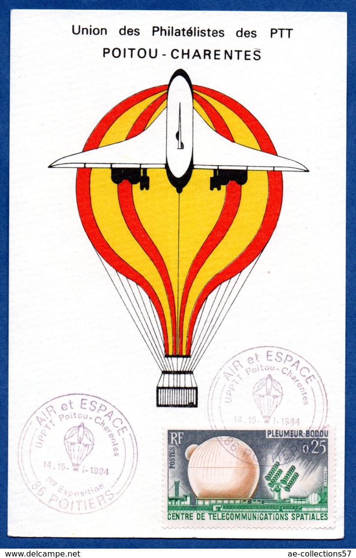 Carte / Air Et Espace UPPTT Poitou Charente / Poitiers   /  14-15 Janvier 1984 - 1980-1989