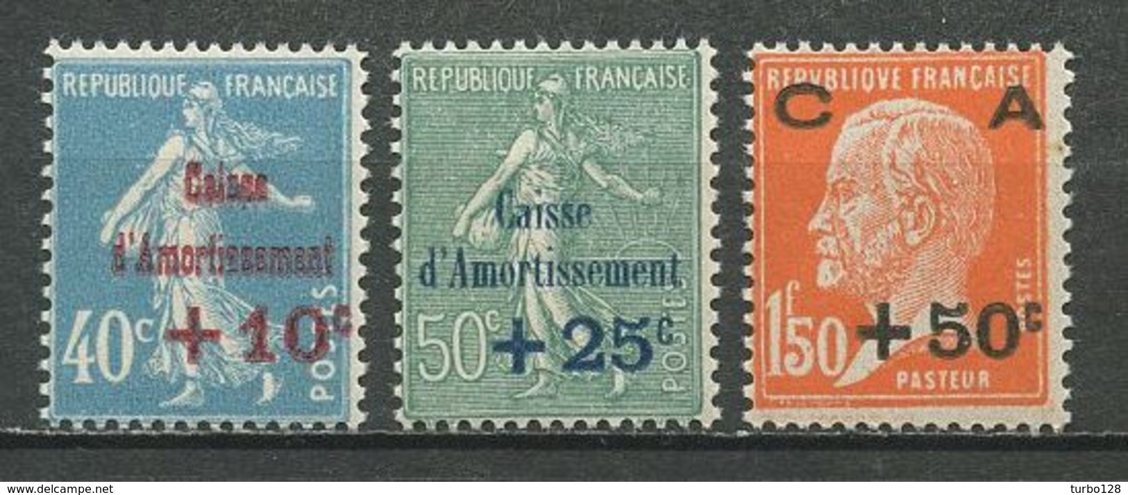 FRANCE 1927  N° 246/248 ** Neufs MNH  Superbes  C 70 &euro;  Caisse D'amortissement - Unused Stamps