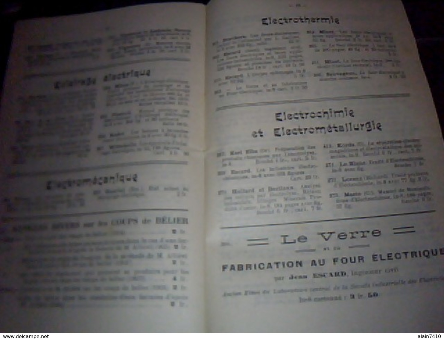 Vieux Papier   Non Illustré   Le Catalogue De La Houille Blanche Electicitee Hydraulique Annee A Definir ?? - Advertising