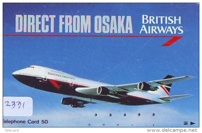 Télécarte  JAPON * 110-65152 * BRITISH AIRWAYS (2331)  Airplane * Flugzeug AVION * AIRLINE * Phonecard JAPAN - Avions