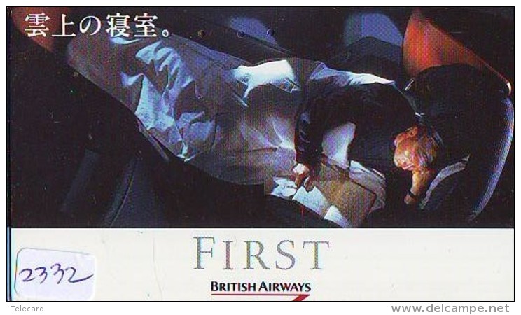 Télécarte  JAPON * 110-015 * BRITISH AIRWAYS (2332)  Airplane * Flugzeug AVION * AIRLINE * Phonecard JAPAN - Avions