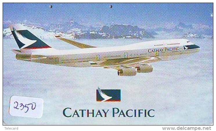 Télécarte  JAPON * CATHAY PACIFIC  (2350) Airplane * Flugzeug AVION * AIRLINE * Phonecard JAPAN - Avions