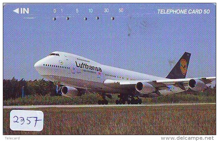 Télécarte  JAPON * LUFTHANSA  (2357) Airplane * Flugzeug AVION * AIRLINE * Phonecard JAPAN - Avions