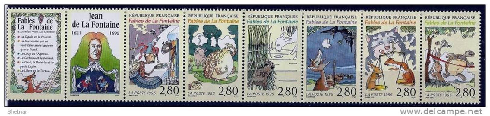 FR YT B2964 Bande " Fables De La Fontaine " 1995 Neuf** - Neufs