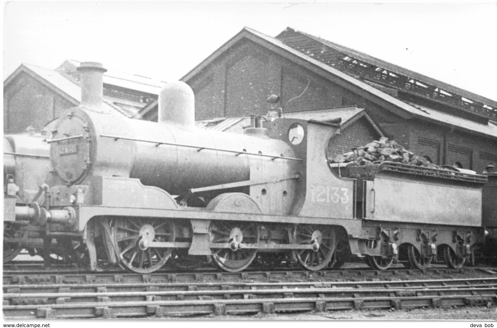 Railway Photo LMS Class 27 12133 Derby 1937 L&YR Aspinall 0-6-0 Loco - Trains