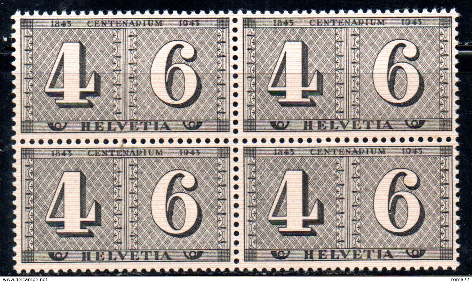 155/1500 - SVIZZERA 1941 , Berna  Unificato N. 384 ***  MNH  : Quartine - Nuovi