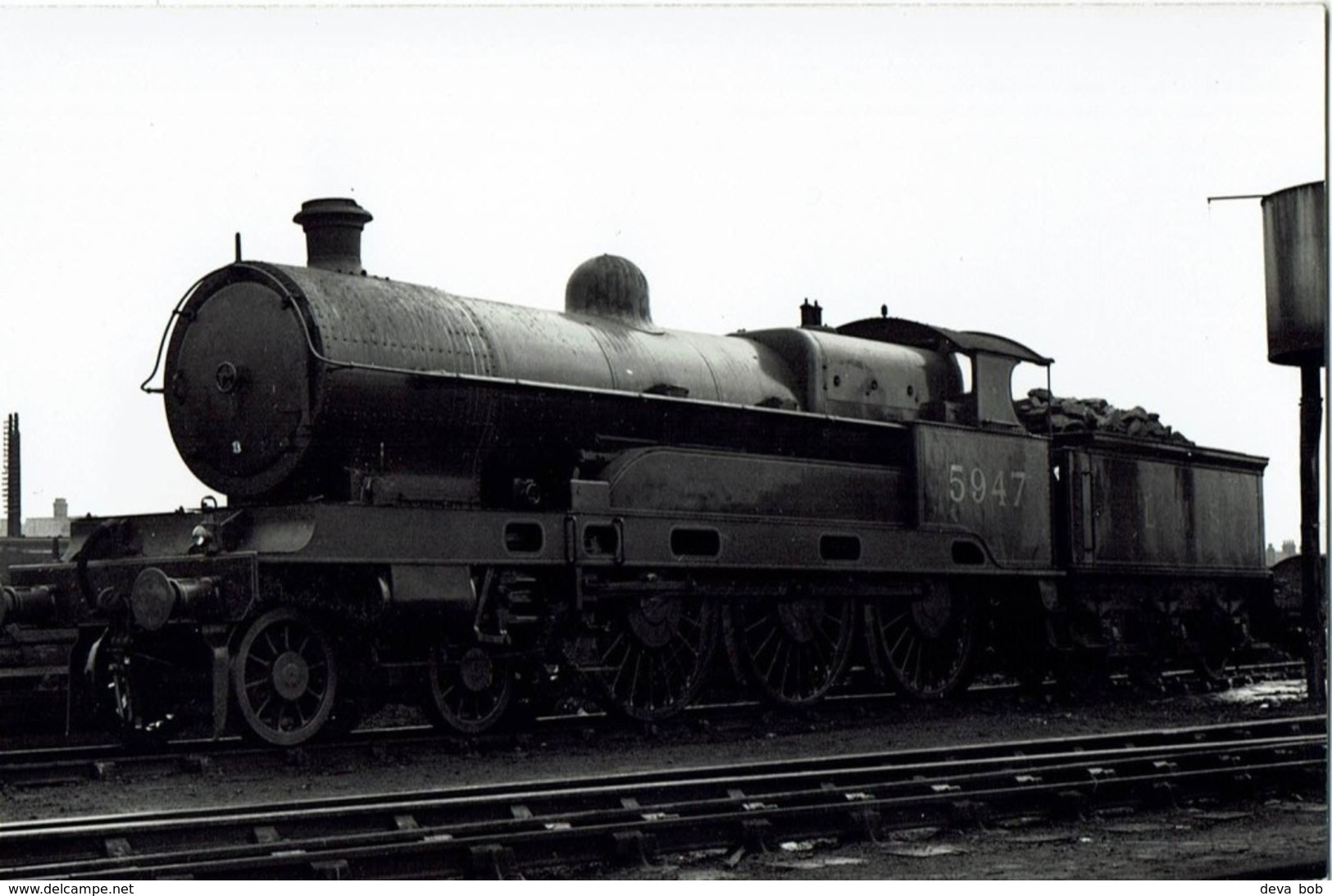 Railway Photo LMS Claughton 5947 Rugby 1933 LNWR 4-6-0 Loco L&NWR - Trains