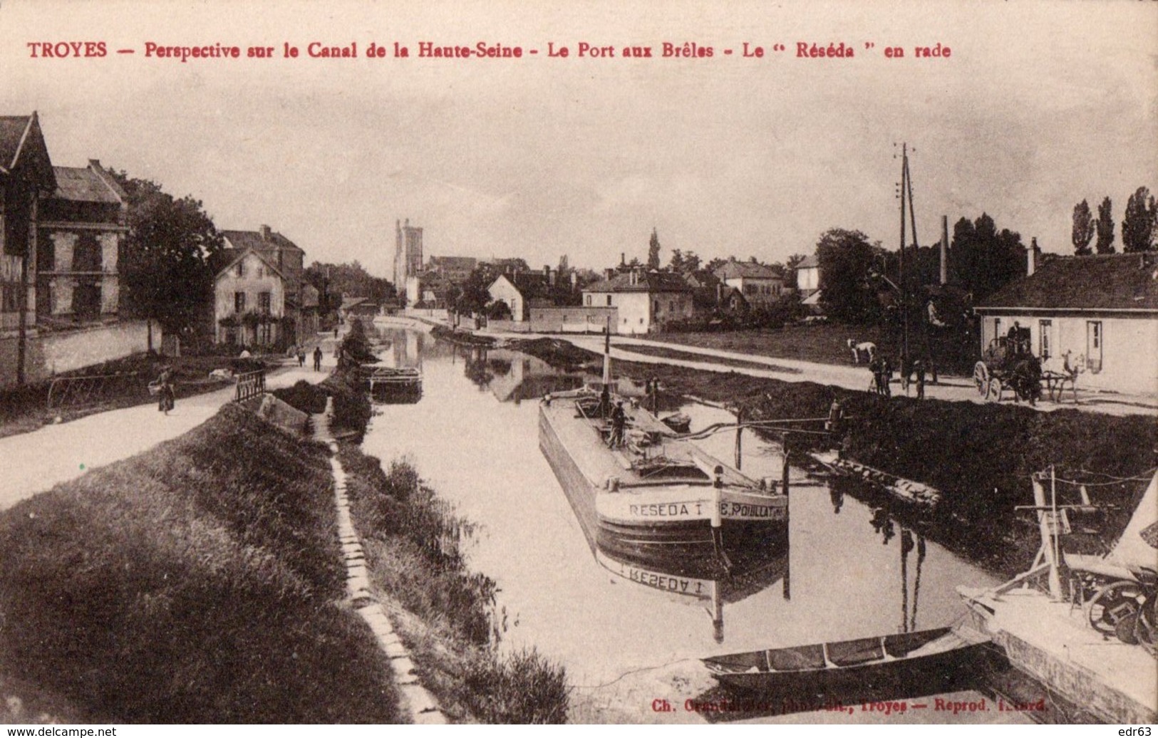 [10] Aube > Troyes Perspective Sur Le Canal Le Port Aux Breles - Troyes
