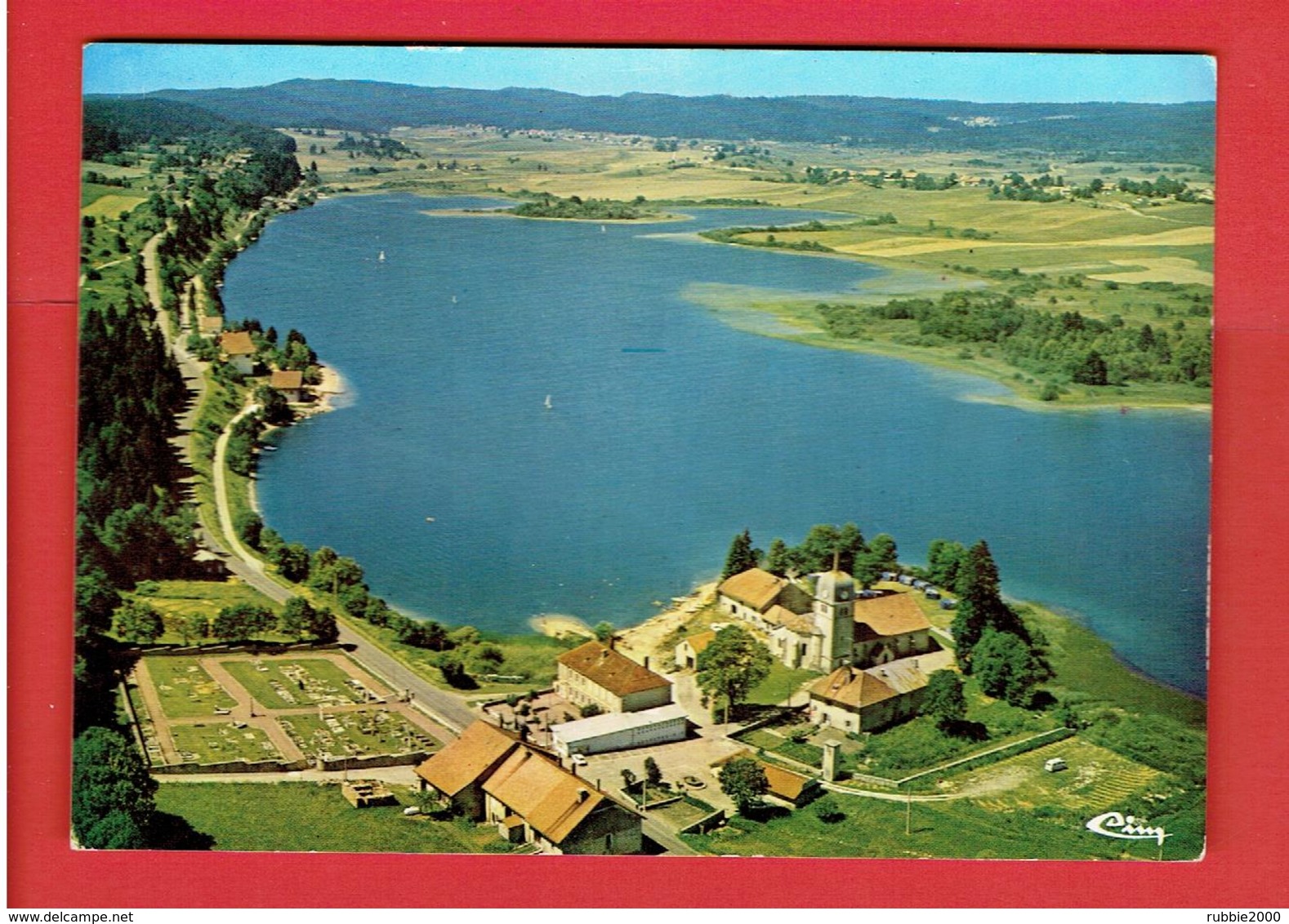 SAINT LAURENT DU JURA 1985 LE LAC DE L ABBAYE CARTE EN TRES BON ETAT - Autres & Non Classés