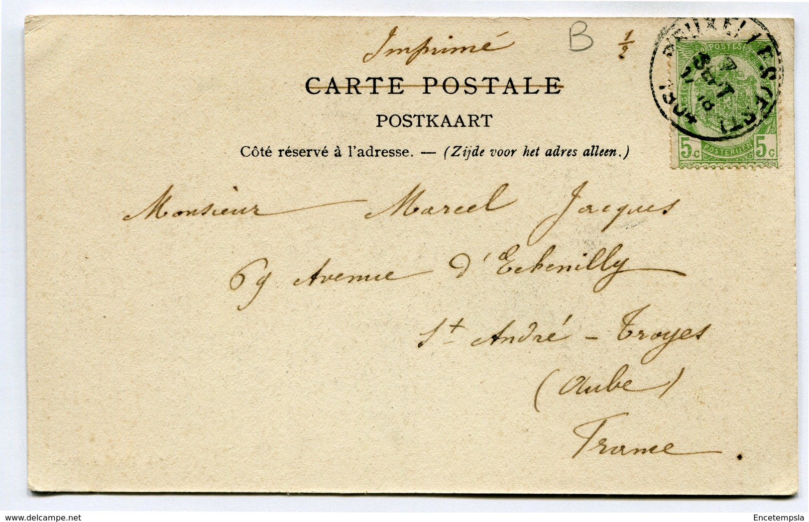 CPA - Carte Postale - Belgique - Bruxelles - L'entrepôt - 1904  ( SV5417 ) - Maritime