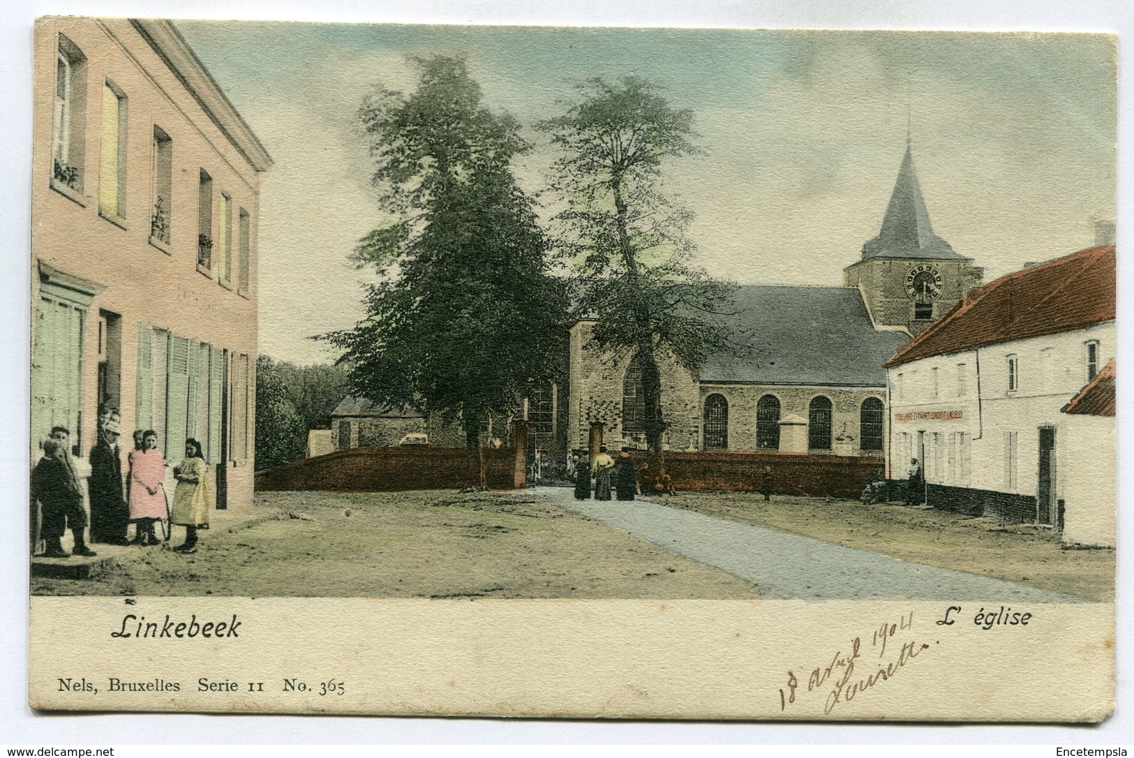 CPA - Carte Postale - Belgique - Linkebeek - L'Eglise - 1904  ( SV5419 ) - Linkebeek