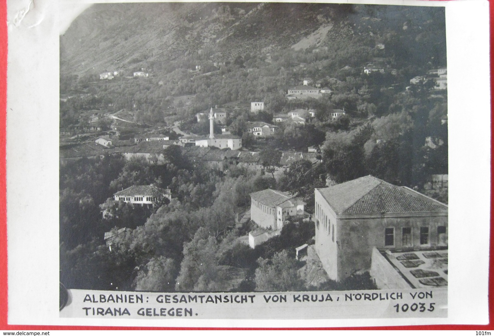 ALBANIA K.U.K. PHOTO OF KRUJA NORDLICH VON TIRANA  ( 17 X 12 CM ) - Albanie