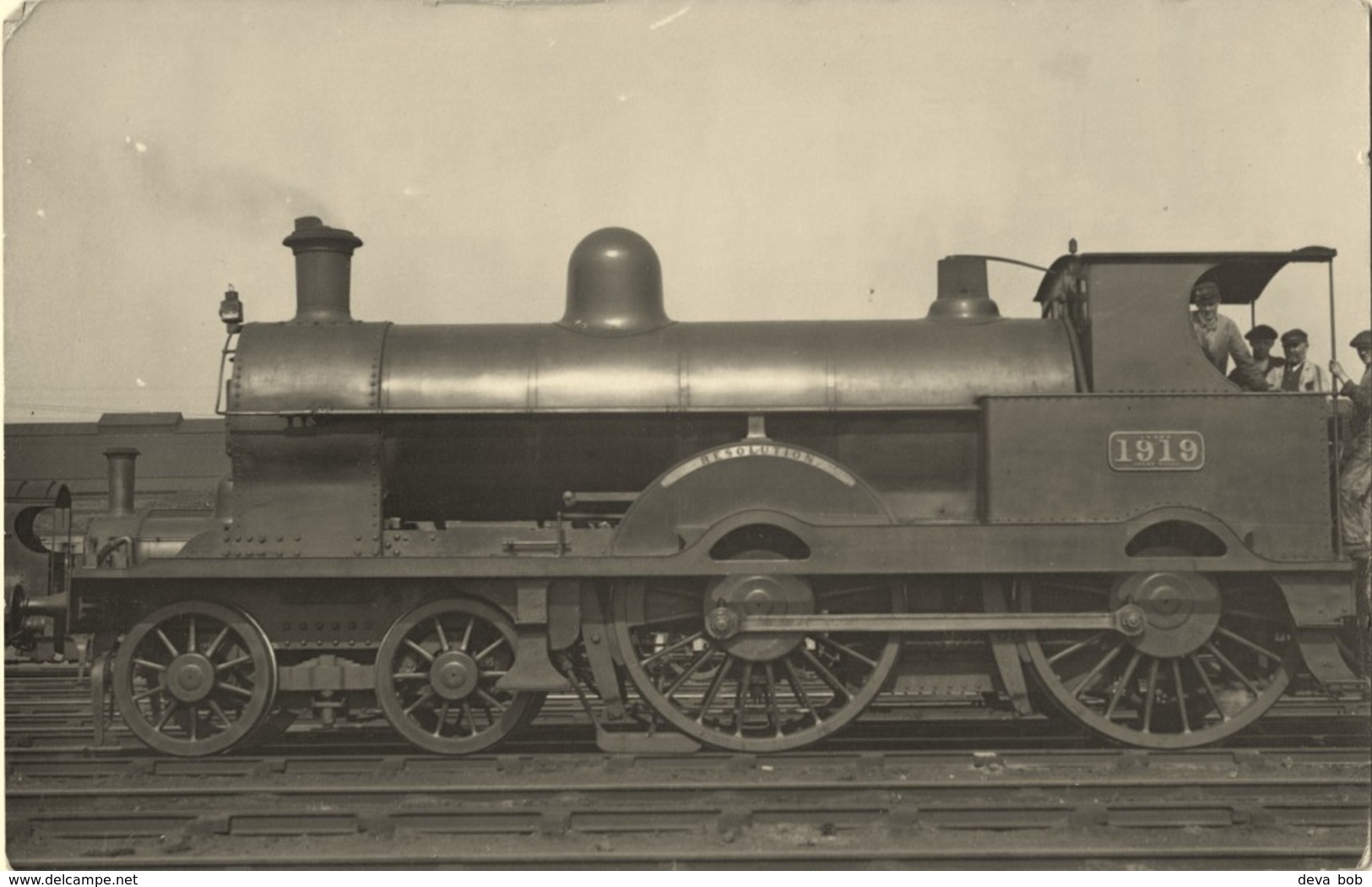 Railway Photo LNWR Renown 1919 Resolution LMS 4-4-0 Loco L&NWR - Trains