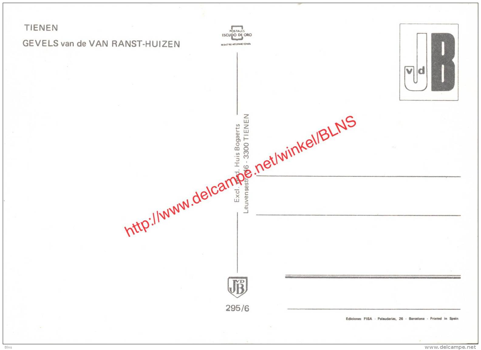 Gevels Van De Van Ranst-huizen - Tienen - Tienen