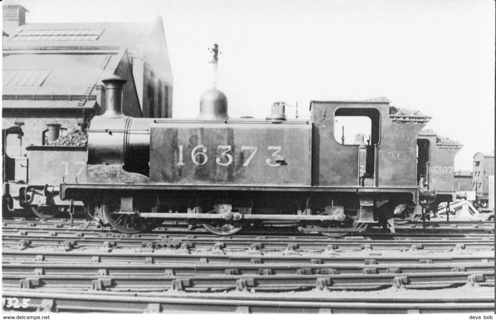 Railway Photo LMS 3F 16373 Polmadie Shed Caledonian 782 Class 0-6-0T Loco - Trains