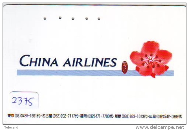 Télécarte  JAPON * CHINA AIRLINES   (2375)  * AVION * AIRLINE * Phonecard JAPAN - Avions