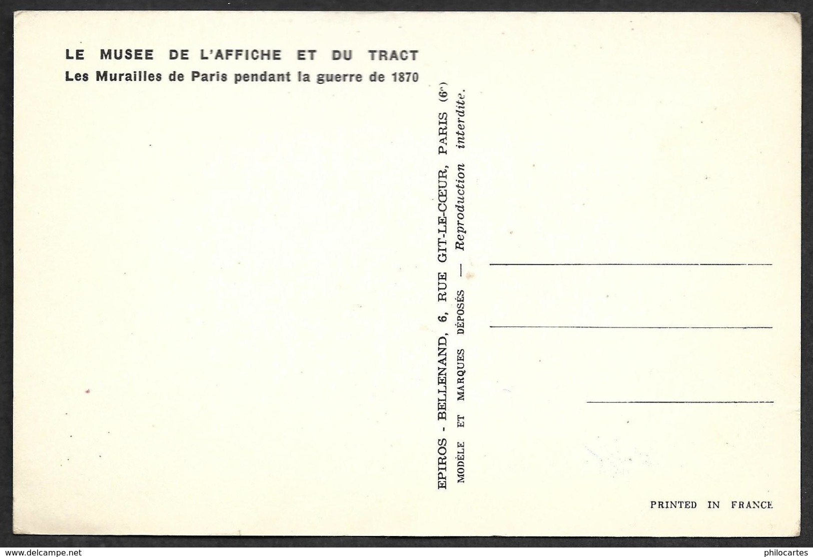 AVIS Concernant Les VACHES  - Musée De L'Affiche Et Du  Tract - Guerre De 1870 - Vaches