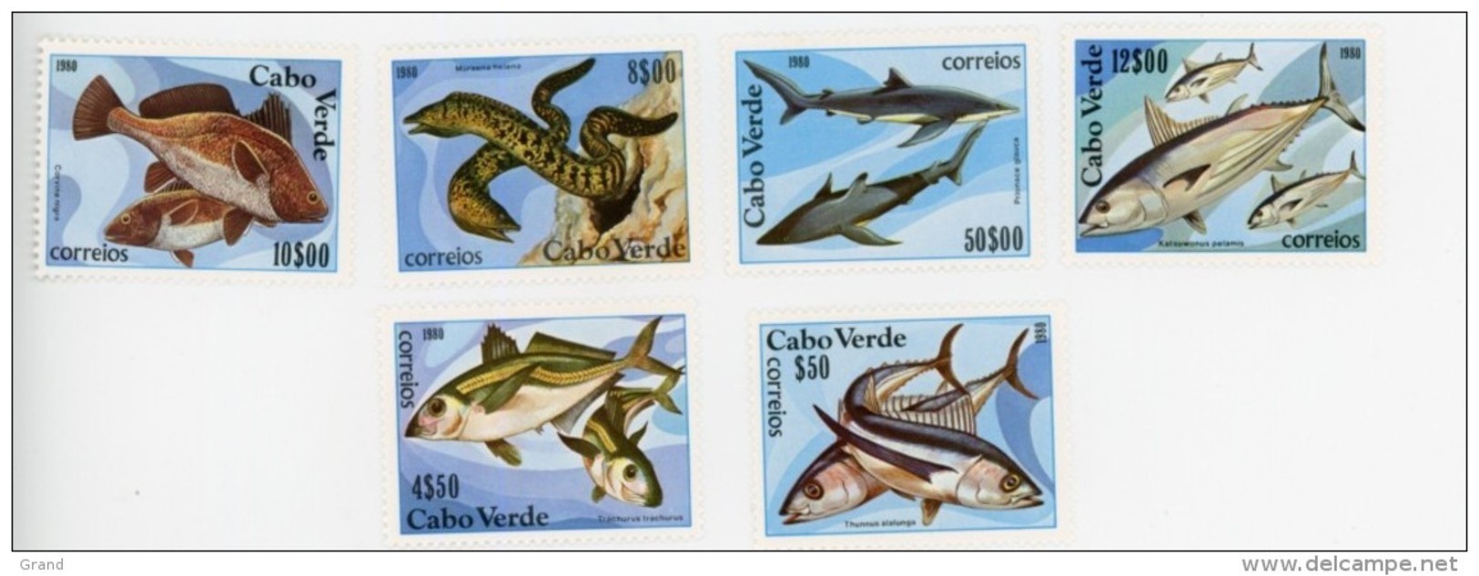 Cap Vert-Cabo Verde-1980-Poissons-425/30***MNH - Cape Verde