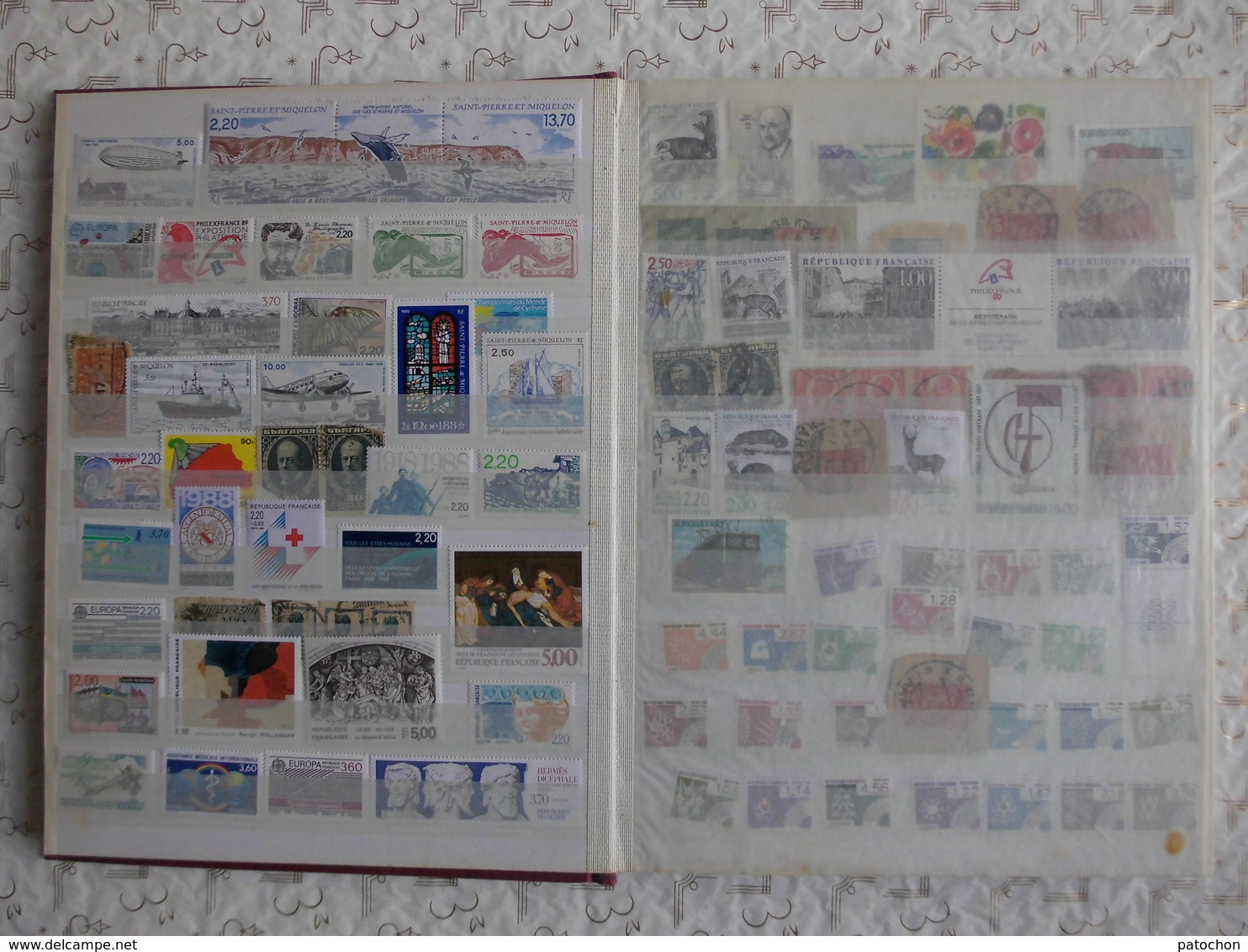 Lot N°2 Album Timbres Années 1980's 90's France & Monde & 1er Jour Calgary Monaco Etc....17 PHOTOS - Vrac (max 999 Timbres)