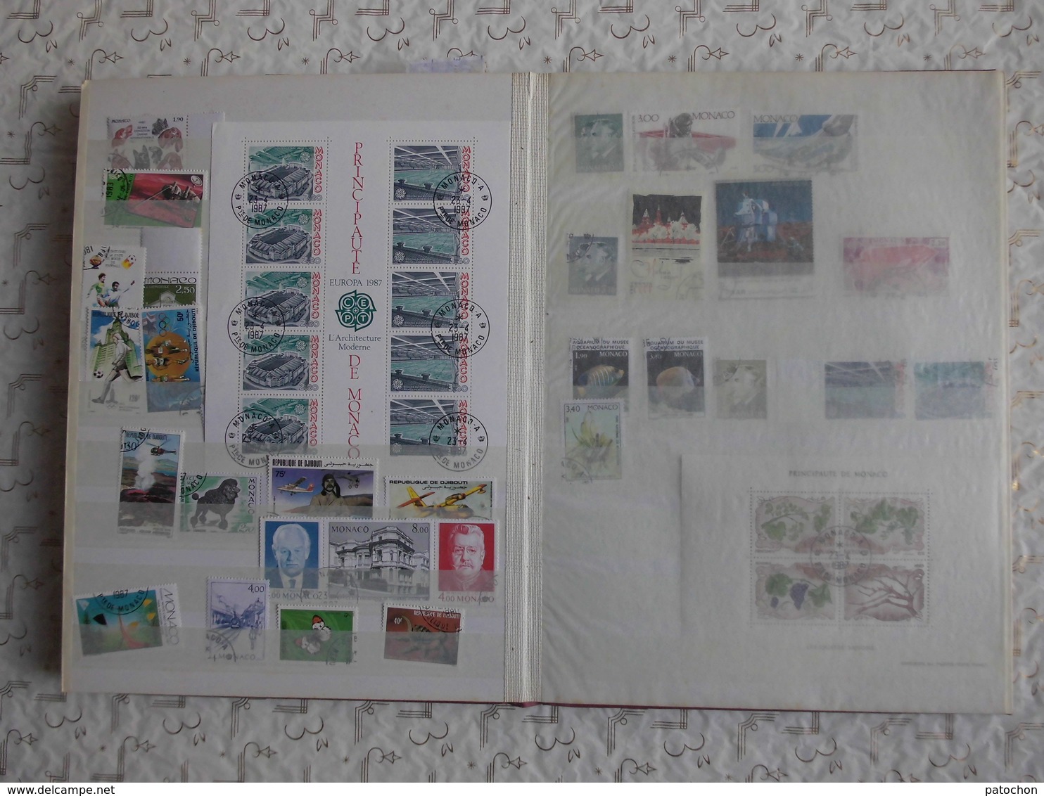 Lot N°2 Album Timbres Années 1980's 90's France & Monde & 1er jour Calgary Monaco etc....17 PHOTOS