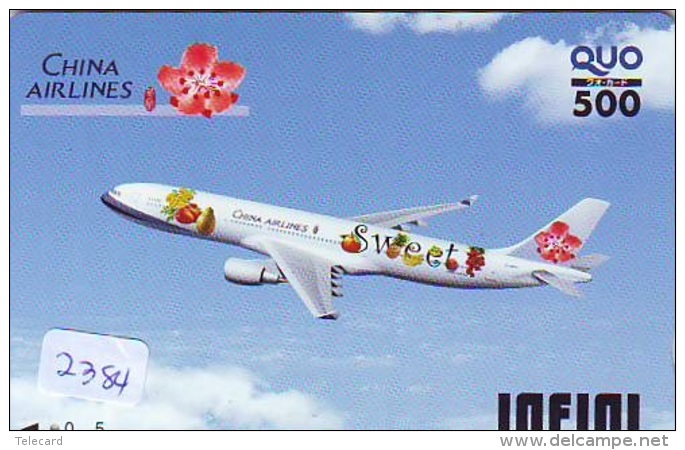 Télécarte  JAPON * CHINA AIRLINES    (2384)  * AVIATION * AIRLINE * Phonecard JAPAN - Avions