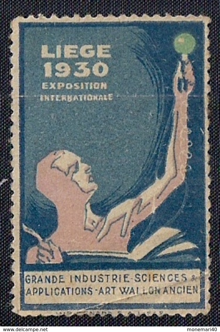 BELGIQUE - VIGNETTE - LIÈGE - EXPOSITION INTERNATIONALE 1930 - Other & Unclassified