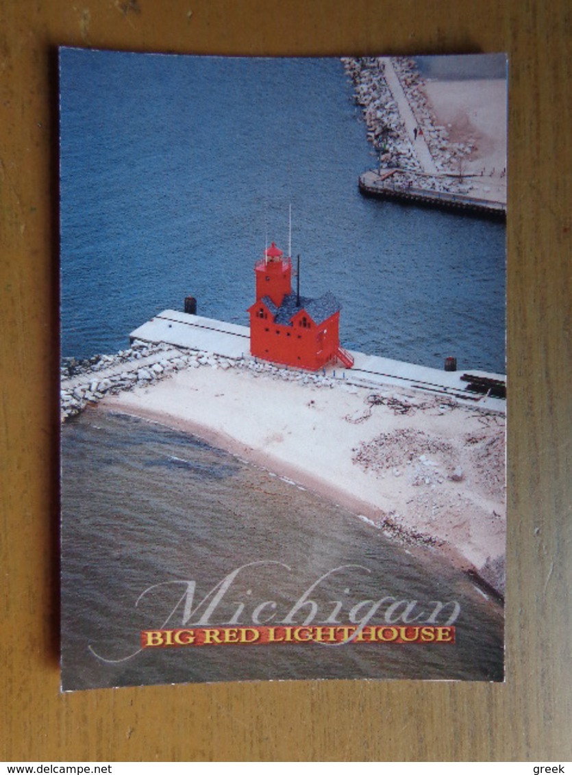 Vuurtoren, Lighthouse, Phare / Holland Lighthouse, Lake Michigan --> Unwritten - Lighthouses