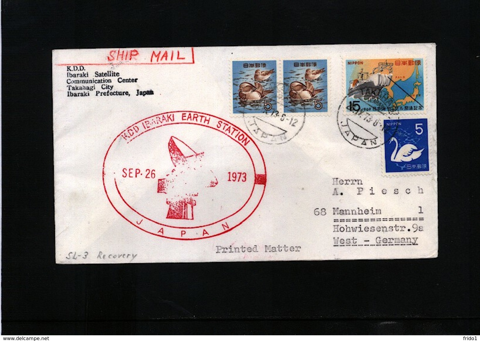 Japan Space / Raumfahrt Satellite Station Interesting Cover - Asia