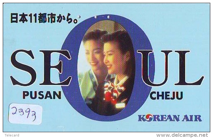 Télécarte  JAPON * KOREAN AIR  (2393)  SEOUL * AVIATION * AIRLINE * Phonecard JAPAN  AIRPLANE * FLUGZEUG - Flugzeuge