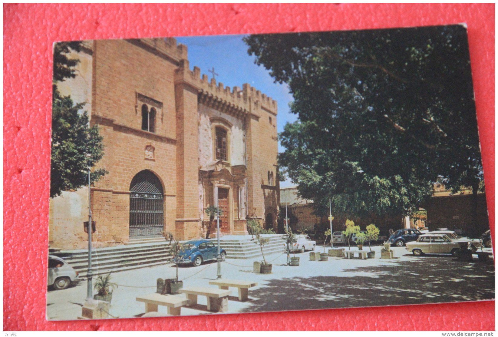 Sciacca Agrigento La Chiesa Giummarre 1971 + Auto VW Maggiolino - Altri & Non Classificati