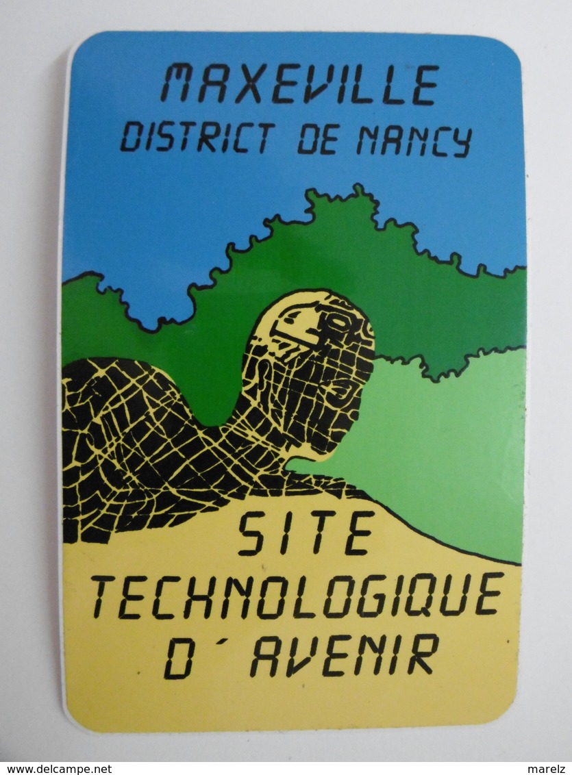 MAXEVILLE District De NANCY Site Technologique D'avenir - Autocollant Ville Et Technologie - Autocollants