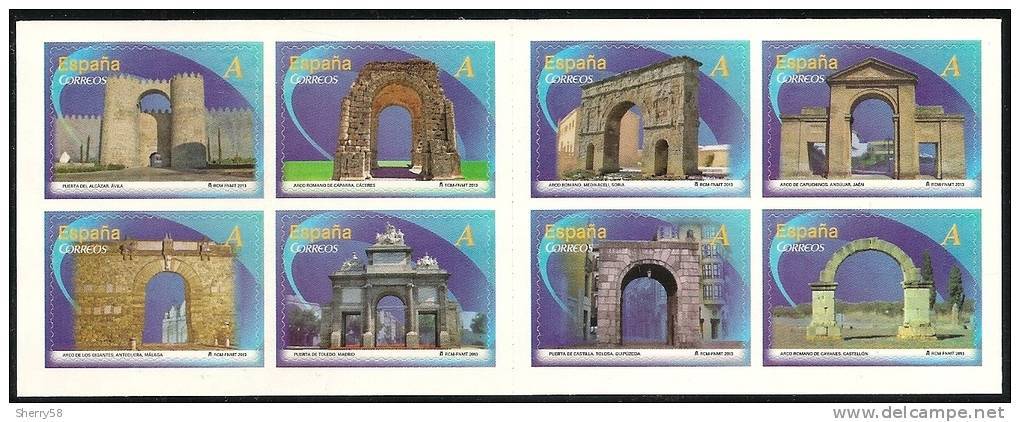 2013-ED. 4763C - 4763 A 4770- EN CARNET- ARCOS Y PUERTAS MONUMENTALES-NUEVO - Blocs & Hojas