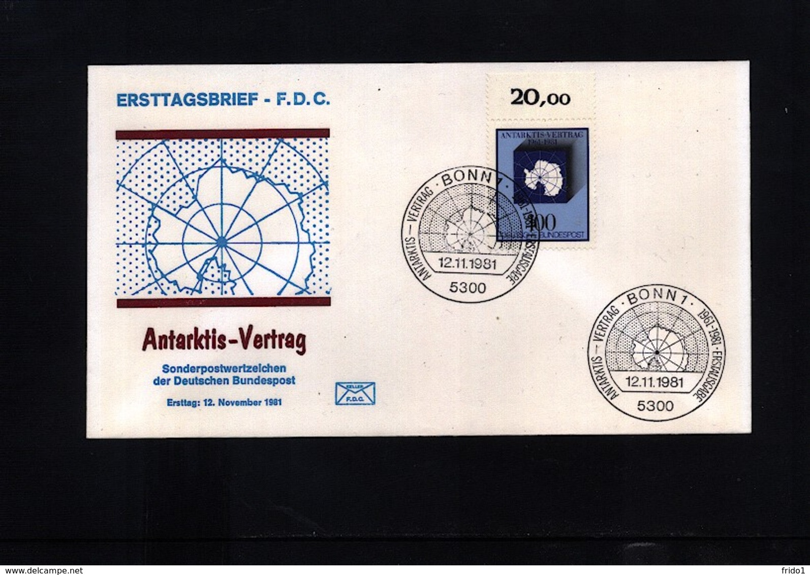 Germany / Deutschland 1981 Antarctic Treaty FDC - Tratado Antártico