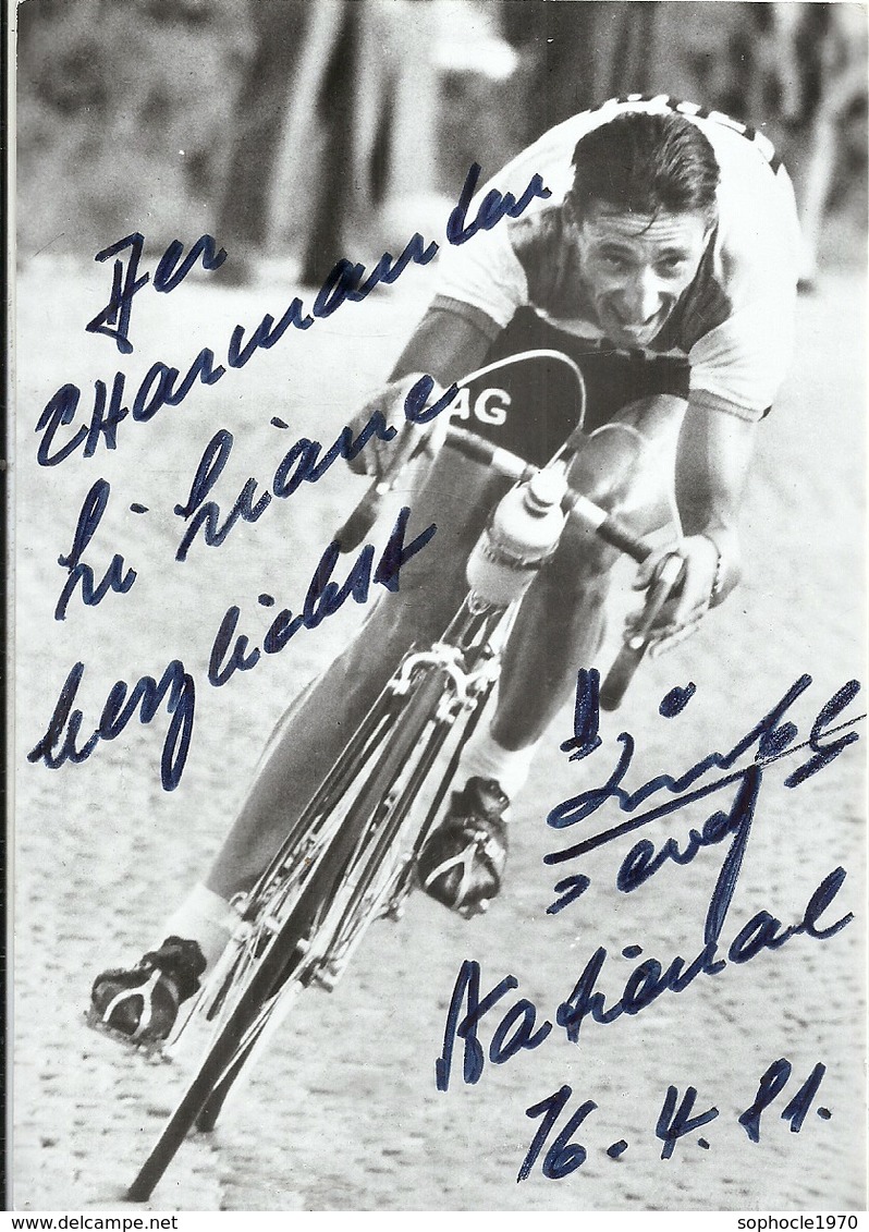 Cyclisme Coureur De Suisse - Ferdi Kubler - Ex Champion Mondial - Autographe 1981 - Cyclisme