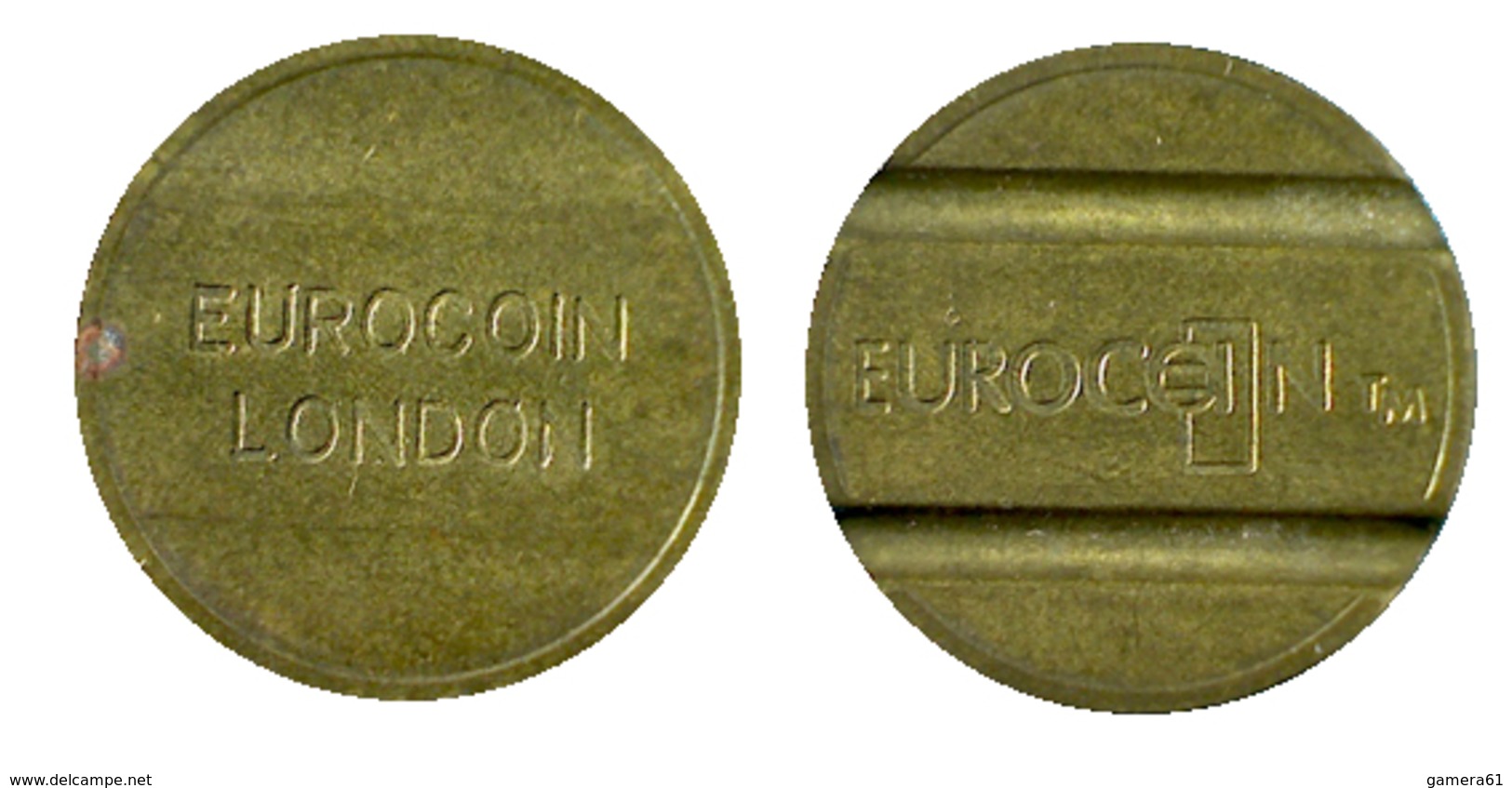 00112 GETTONE TOKEN JETON ADVERTISING VENDING MACHINE EUROCOIN LONDON 2 GROOVES - Autres & Non Classés