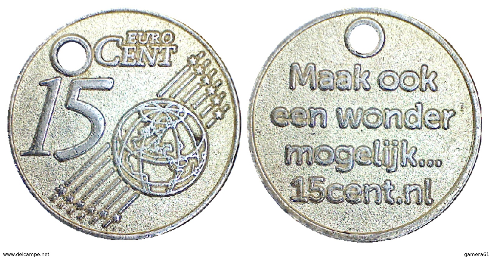 05219 GETTONE TOKEN JETON NETHERLANDS PRE EURO CARRELLO SPESA 15 CENT EURO - Other & Unclassified