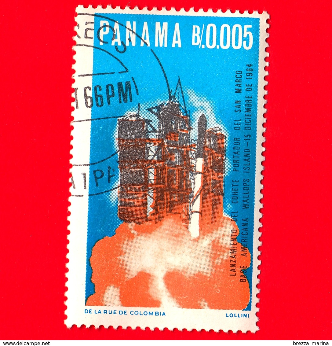 Nuovo - PANAMA - 1966 - Contributo Italiano Alla Ricerca Spaziale - Razzo - S. Marco - 0.05 - Panama