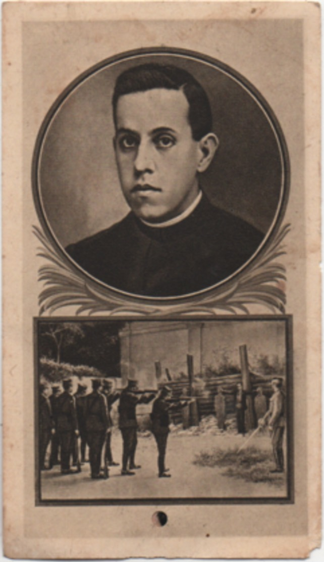 Santino Con Reliquia Del Beato Michele Agostino Pro (Guadalupa, Messico 1891 - Città Del Messico 1927) - Santini