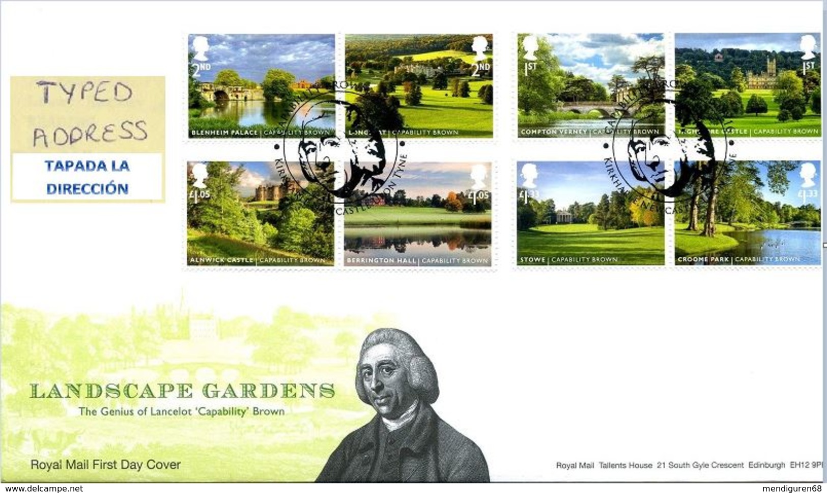 GROSSBRITANNIEN GRANDE BRETAGNE GB 2016 Landscape Gardens Set Of 8v. FDC SG 3869-76 MI 3927-34 YV 4339-46 - 2011-2020 Decimal Issues