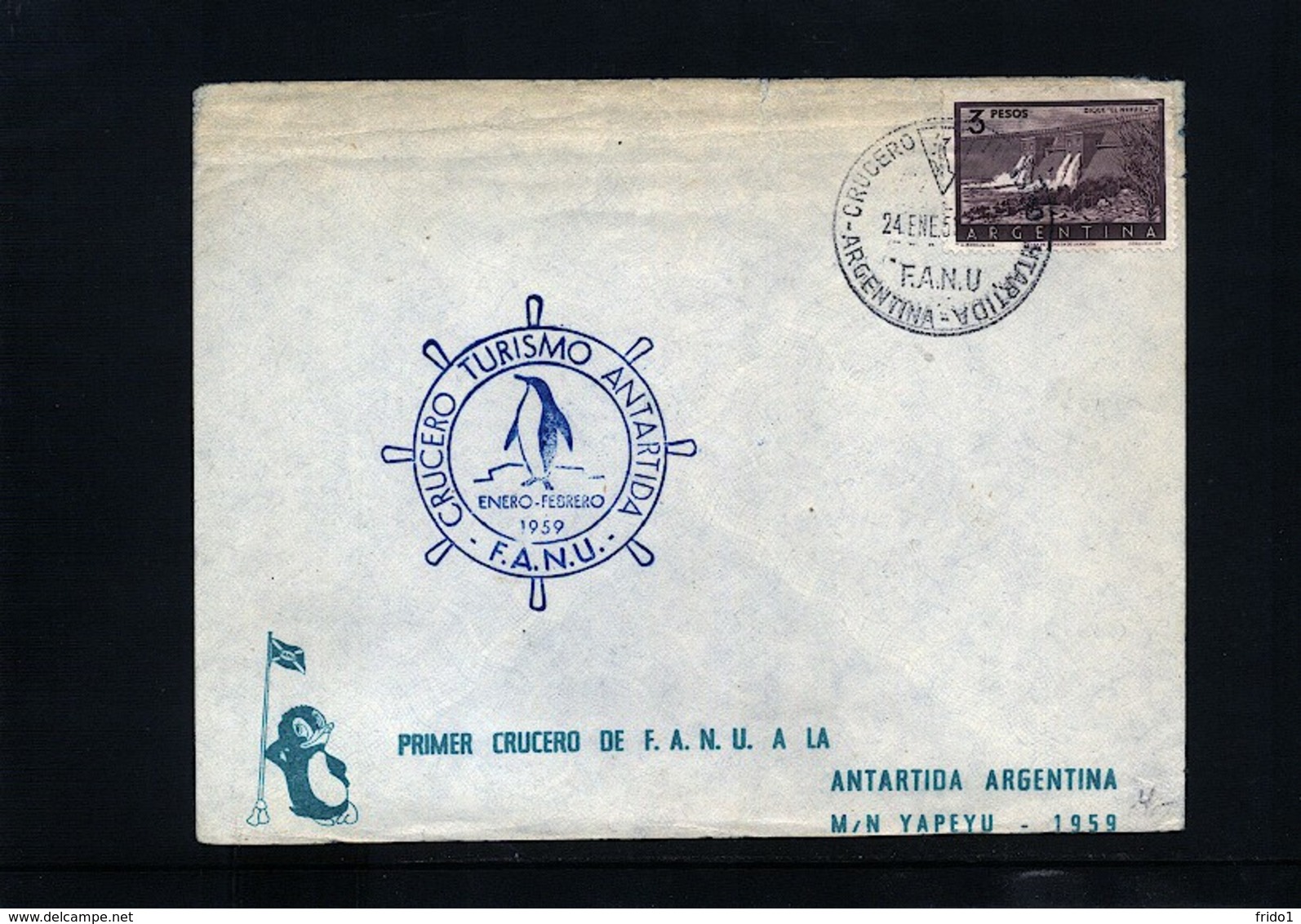 Argentina 1959 Interesting Polar Cover - Sonstige & Ohne Zuordnung