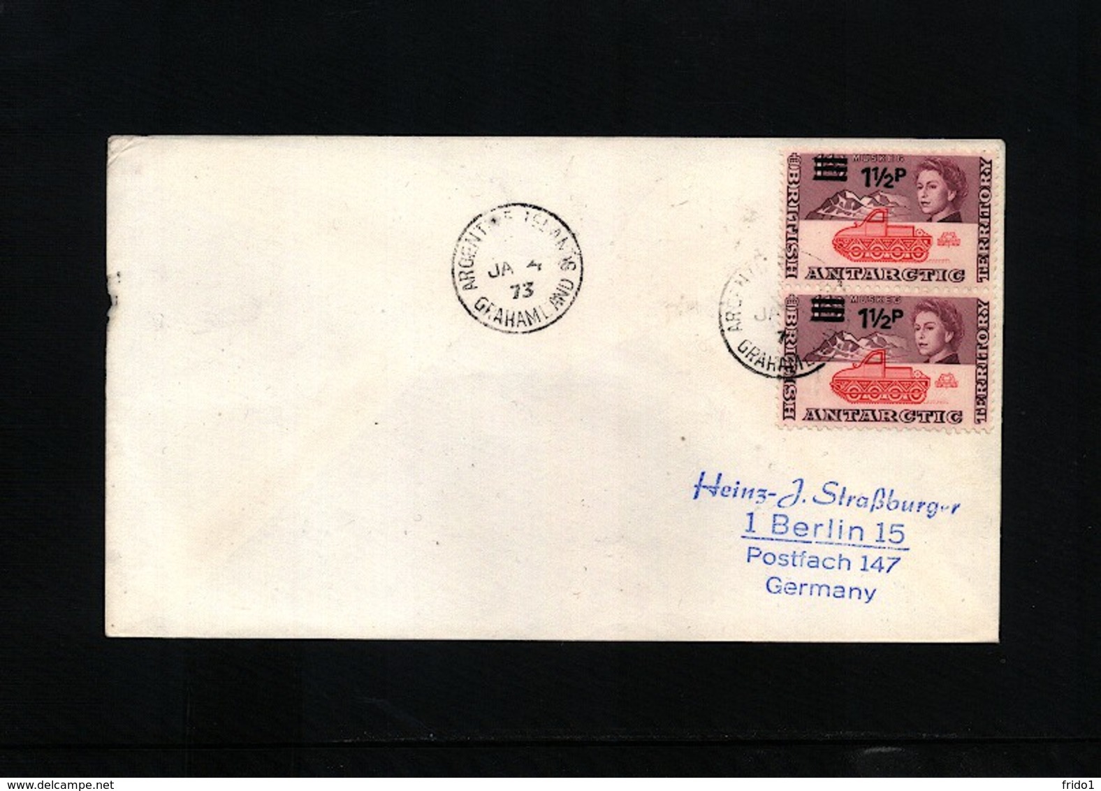 British Antarctic Territory 1973 Graham Land Interesting  Cover - Briefe U. Dokumente