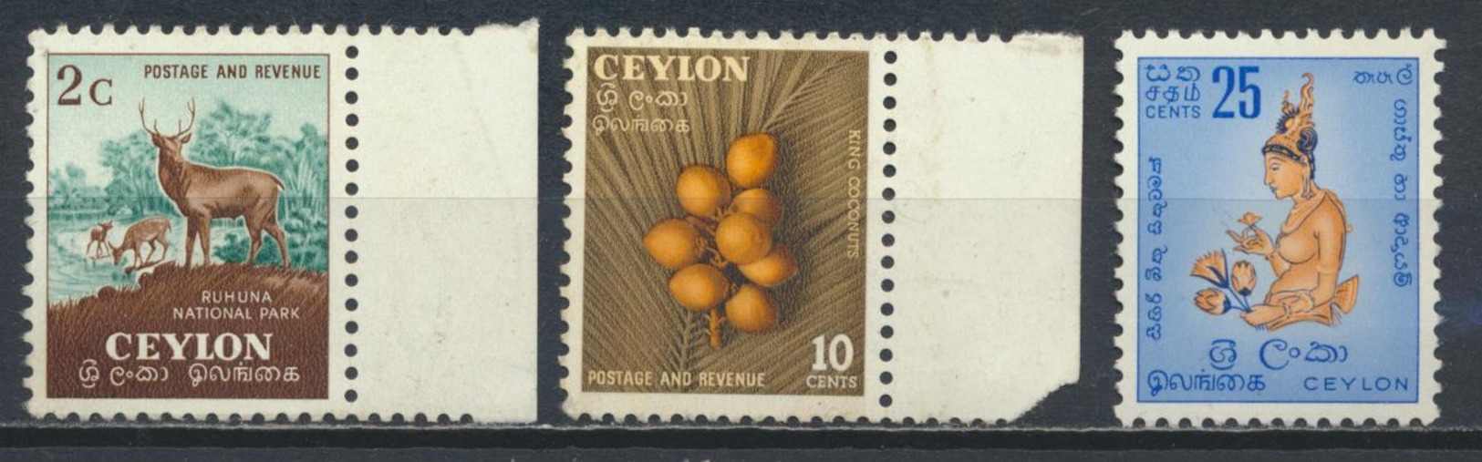 °°° SRI LANKA - YT 292/95/96 - MI 265/69/81 - 1954 MNH °°° - Sri Lanka (Ceylon) (1948-...)