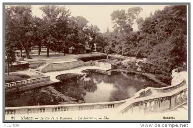 # CPA # NIMES - JARDIN DE LA FONTAINE, LA SOURCE - Nîmes