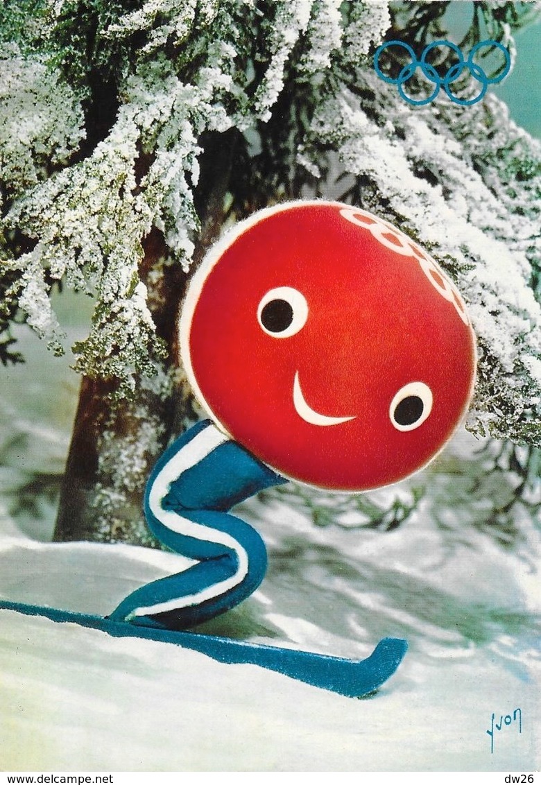 Shuss, Personnage Officiel, Mascotte Des Xe Jeux Olympique D'hiver à Grenoble 1968 (création Aline Lafarge) - Olympic Games