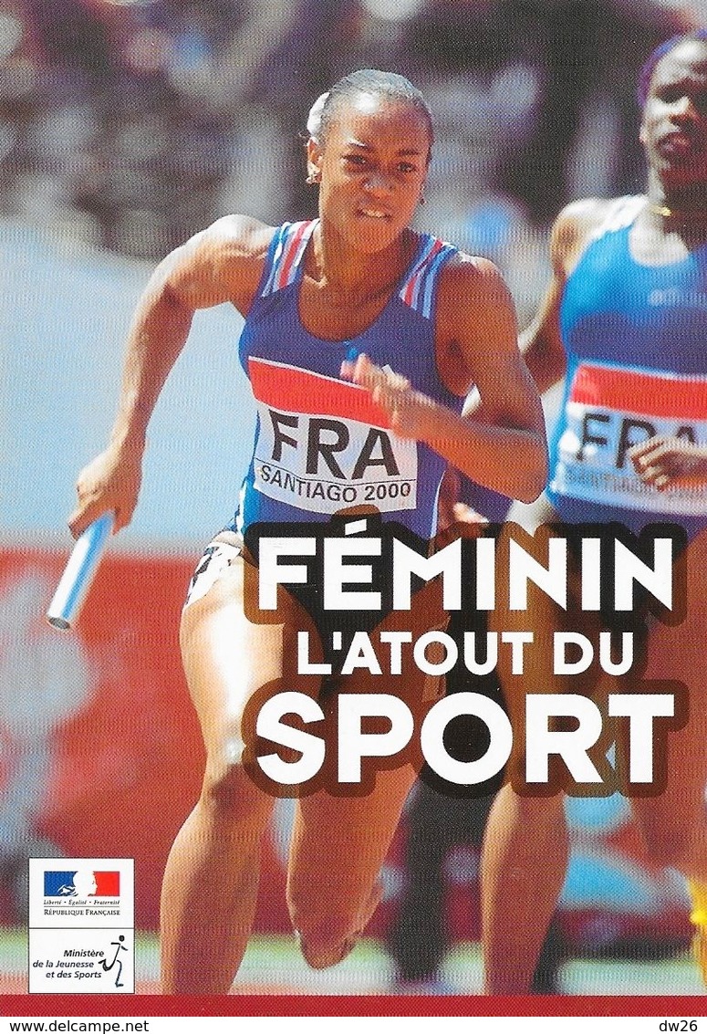 Athlétisme Féminin L'Atout Du Sport - Relais 4x100 Championnats Du Monde Juniors 2000 (Adrianna Lamalle?) - Atletiek